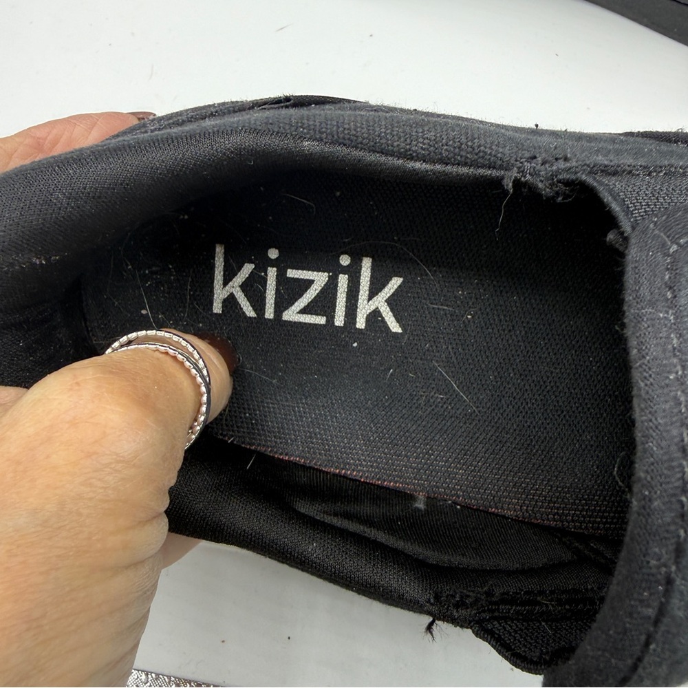 Kizik Venice Black Canvas Pull On Hands Free Slip On Shoes - Picture 6 of 8